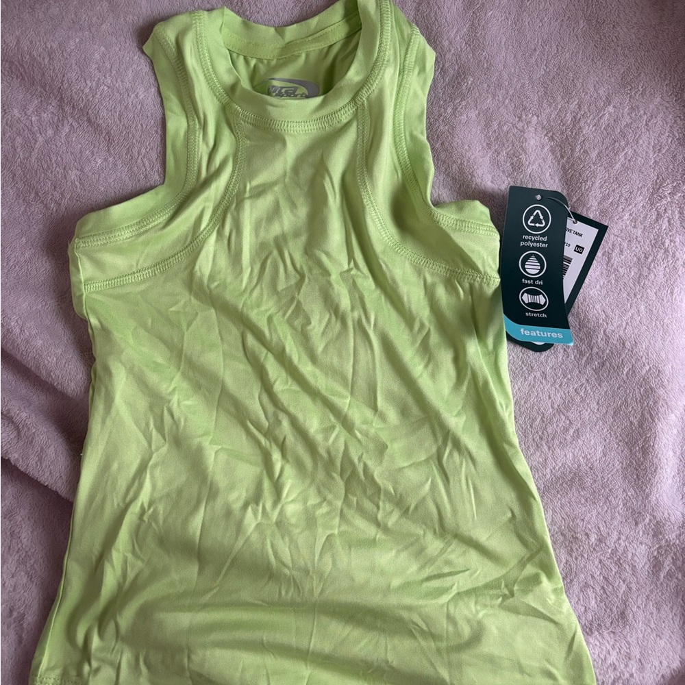 BCG Neon Green Kids Tank Top